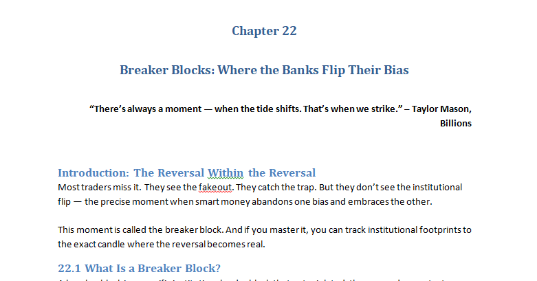 Breaker Block Chapter Text